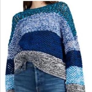 *EUC* Derek Lam 10 Crosby Striped Gradient Knit Sweater XS